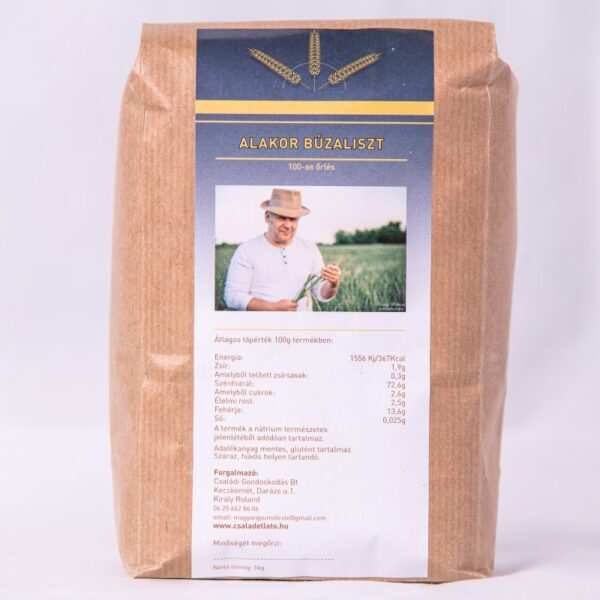Alakor világos búzaliszt 100-as őrlés 1kg