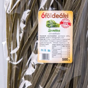 Spenótos széles metélt 500 gr