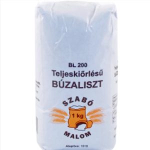 Szabó Malom BL-200 Teljes Kiörlésű Búzaliszt 1kg