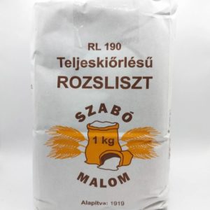 Szabó Malom RL190 Teljeskiőrlésű Rozsliszt 1kg