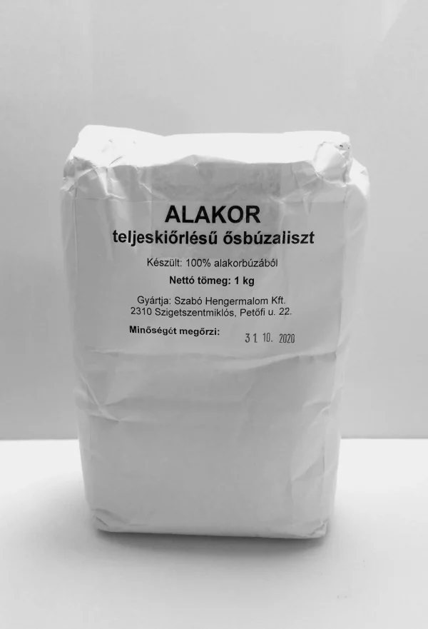 Szabó Malom Alakor (Bözödi) Ősbúza Teljes Kiörlésű Liszt 1kg